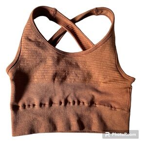 Alphalete Amplify Sports Bra Coppery Orange‎ Size XS